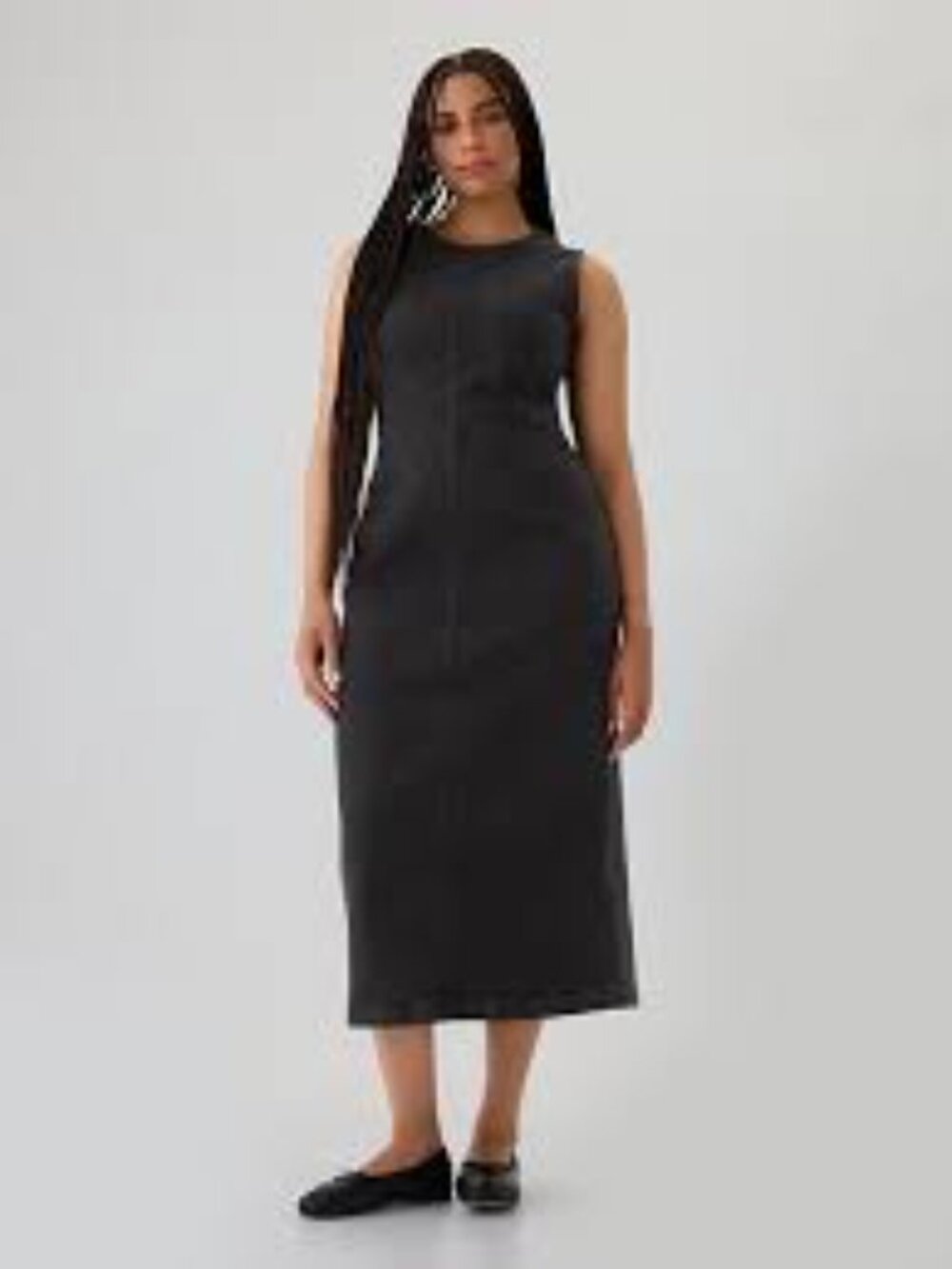 GAP Denim Sleeveless Sheath Maxi Dress Size 12P